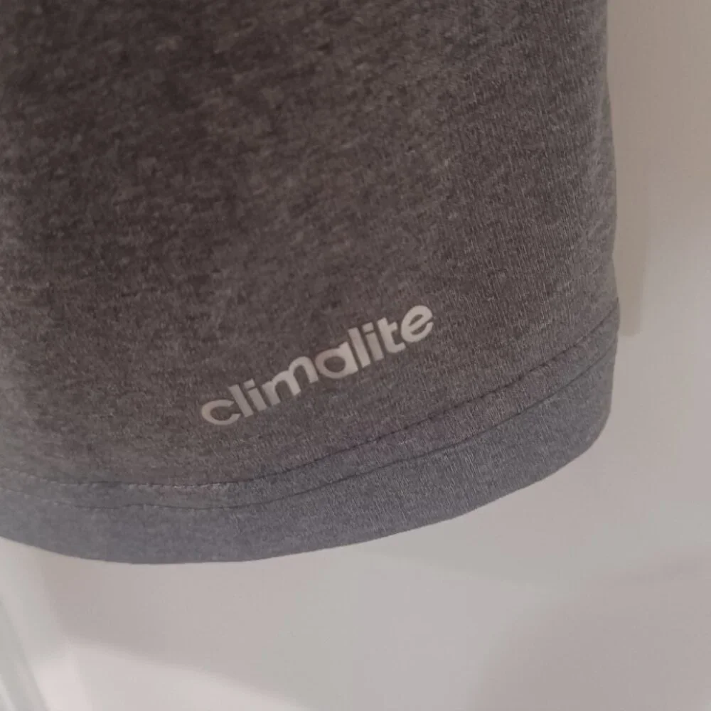 Adidas Climalite Grey Athletic Crew Neck Short Sleeve 939004 Top L